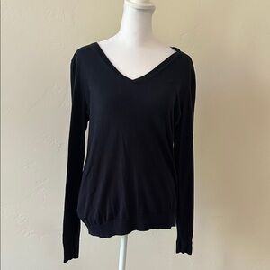 J. Crew Navy Blue Long Sleeve V-Neck Sweater